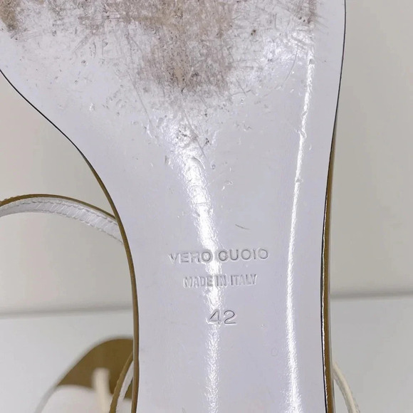 Dolce & Gabbana Patent leather thong sandals wrap boho 90s Size 11 - Picture 8 of 11